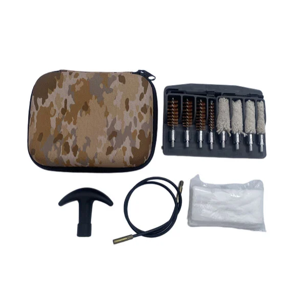 Bộ dụng cụ làm sạch khẩu súng lục với hộp mềm camo