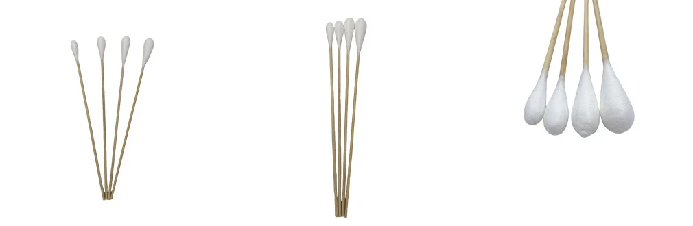 Single End Bamboo Cotton Tip Gun Cleaning Swabs